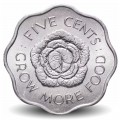 SEYCHELLES - PIECE de 5 Cents - Tête de chou - FAO - 1972 – Km18 – JeromeCollection