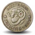 AUSTRALIE - PIECE de 1 Shilling (Argent) - George VI - Tête de bélier - 1952 – Km46 – JeromeCollection