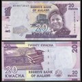 MALAWI - Billet de 20 Kwacha - Ecole Machinga - 2019 – P63e – JeromeCollection