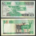 NAMIBIE - Billet de 50 Dollars - Capitaine Hendrik Witbooi - Grand koudous - 2003 – P8b – JeromeCollection