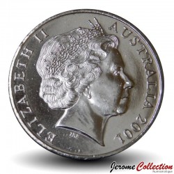 AUSTRALIE - PIECE de 20 Cents - Décès de Donald Bradman - 2001