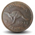 AUSTRALIE - PIECE de 1 Penny - George VI / Kangourou - 1944 – Km36 – JeromeCollection