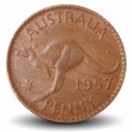 AUSTRALIE - PIECE de 1 Penny - Elizabeth II / Kangourou - (● Perth Mint) - 1957 – Km56 – JeromeCollection