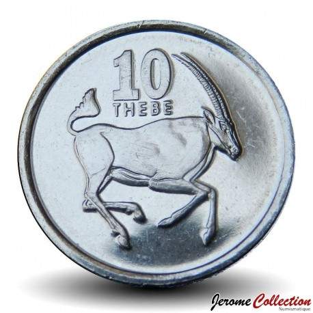 BOTSWANA - PIECE de 10 Thebe - Oryx - 2002