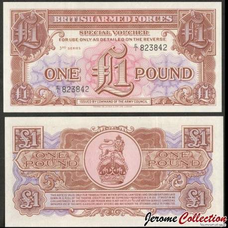 ROYAUME UNI / BRITISHARMED FORCES - Billet de 1 Pound / Special Voucher - 1956 – PM29 – JeromeCollection