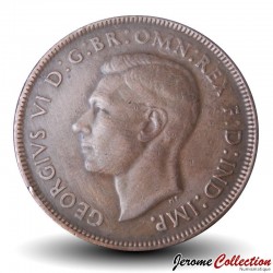 AUSTRALIE - PIECE de 1 Penny - George VI / Kangourou (● Perth Mint) - 1942