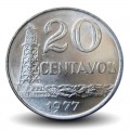 BRESIL - PIECE de 20 Centavos - Puits de pétrole - 1977