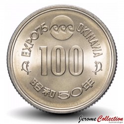 JAPON - PIECE de 100 Yen - Exposition Internationale des Océans - Okinawa Expo '75 - 1975
