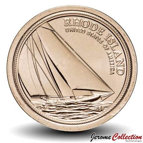 ETATS UNIS / USA - PIECE de 1 Dollar - Industrie et l’innovation - Voilier Reliance - Rhode Island - D - 2022 – Km768 –