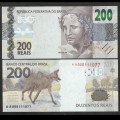 BRESIL - Billet de 200 Reais - Loup à crinière - 2020 – P258 – JeromeCollection