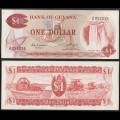 GUYANA - Billet de 1 Dollar - Chutes de Kaieteur - 1983 – P21e – JeromeCollection