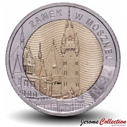 POLOGNE - PIECE de 5 ZLOTE - Le château de Moszna - 2022