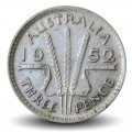 AUSTRALIE - PIECE de 3 Pence (Argent) - George VI - 1952 – Km44 – JeromeCollection