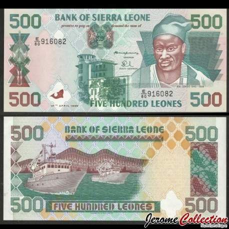SIERRA LEONE - Billet de 500 Leones - 27.04.1995 – P23a – JeromeCollection