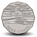 AUSTRALIE - PIECE de 50 Cents - Année internationale des langues autochtones -