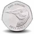 ILES MALOUINES / ILES FALKLAND - PIECE de 50 Pence - Le Manchot royal - 2018 – Km195 – JeromeCollection