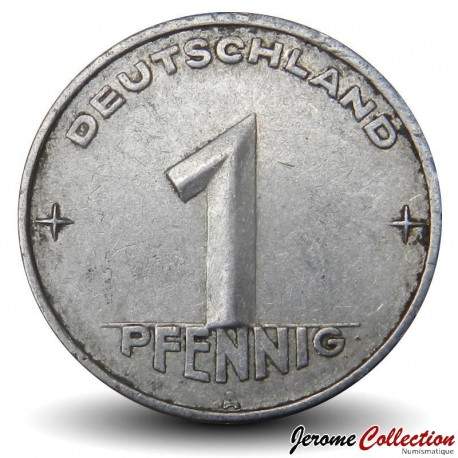 ALLEMAGNE DE L'EST / DDR / RDA - PIECE de 1 Pfennig - A - 1952 – Km5 – JeromeCollection