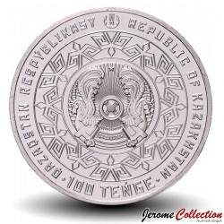 KAZAKHSTAN - PIECE de 100 Tenge - Fermeture du site d'essais nucléaires de Semipalatinsk - 2021