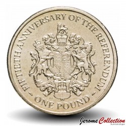 GIBRALTAR - PIECE de 1 Livre - 50e anniversaire du référendum de 1967 - AA - 2017