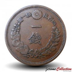 JAPON - PIECE de 1 Sen - Dragon - 年九治明 - 1876