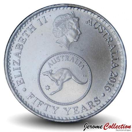 AUSTRALIE - PIECE de 5 Cents - 50 ans de la devise "Decimal" - 2016 – Km3160 – JeromeCollection