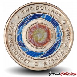 AUSTRALIE - PIECE de 2 Dollars - Flamme éternelle - Colorisée - 2018 – Km3530 – JeromeCollection