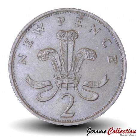 ROYAUME UNI - PIECE de 2 Pence - L'insigne du prince de Galles - 2e effigie - 1979 – Km916 – JeromeCollection