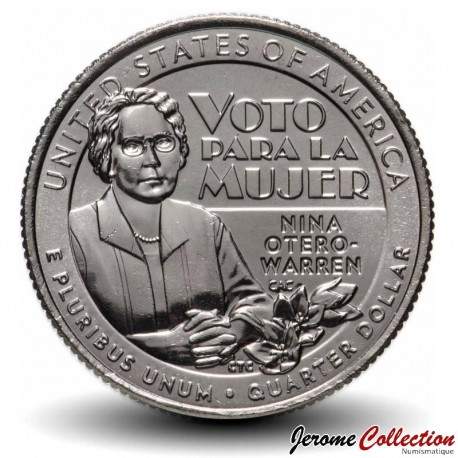 ETATS UNIS / USA - PIECE de 25 Cents - American Women Quarters - Nina Otero-Warren - P - 2022 – Km771 – JeromeCollection