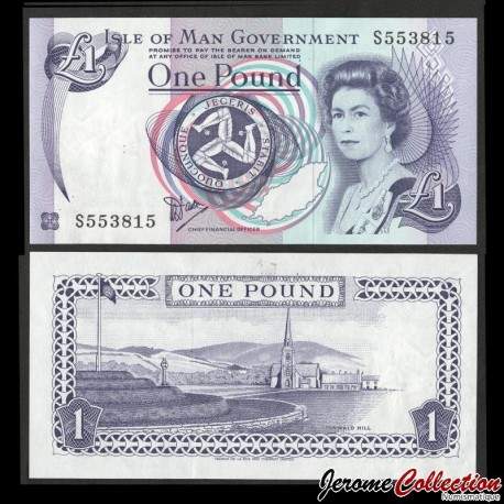 MAN (île de) - Billet de 1 Pound - Tynwald Hill - 1990 – P40a – JeromeCollection