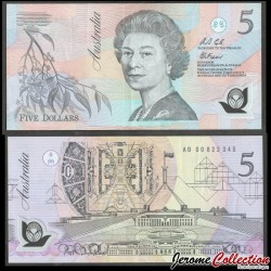 AUSTRALIE - Billet de 5 Dollars - Elizabeth II - Polymer - 1992