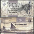 ILES FEROE - Billet de 200 Kroner - Papillon fantôme - 2011 – P31 – JeromeCollection