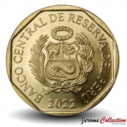 PEROU - PIECE de 20 Centimos - Motifs précolombiens - 2022