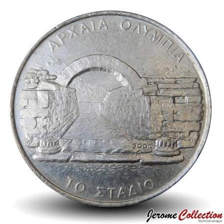 GRECE - PIECE de 500 Drachmes - Jeux Olympiques de 2004 - Ruine du stade antique d'Olympie - 2000 – Km175 –