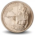 ETATS UNIS / USA - PIECE de 1 Dollar - Native american / Sacagawea - Hospitalité amérindienne - D - 2014 – Km575 –