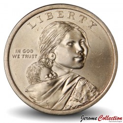 ETATS UNIS / USA - PIECE de 1 Dollar - Native american / Sacagawea - Hospitalité amérindienne - D - 2014