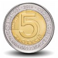 POLOGNE - PIECE de 5 Złotych - 100 Ans de l'Indépendance - 2018
