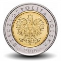 POLOGNE - PIECE de 5 Złotych - 100 Ans de l'Indépendance - 2018