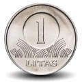 LITUANIE - PIECE de 1 Litas - Chevalier Vytis - 2008 – Km111 – JeromeCollection