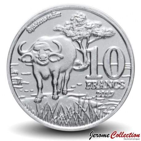 KATANGA - PIECE de 10 Francs - Buffle d'Afrique - 2017 – N139603 – JeromeCollection