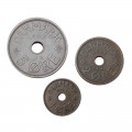 DANEMARK - SET / LOT de 3 PIECES de 1 2 3 Ore - Christian X - 1928 – Km826 827 828 – JeromeCollection