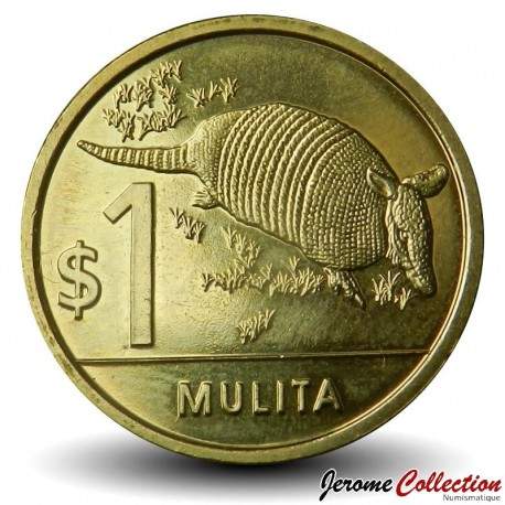 URUGUAY - PIECE de 1 Peso - Mulita (Tatou) - 2019 – Km135 – JeromeCollection