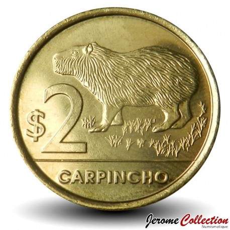 URUGUAY - PIECE de 2 Pesos - Carpincho (Rongeur) - 2019 – Km136 – JeromeCollection