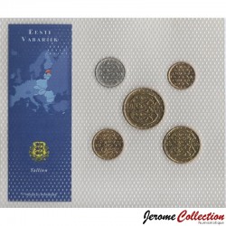 ESTONIE - SET / LOT de 5 PIECES - 10 20 50 Senti 1 5 Krooni - 1994 2006 2007 2008