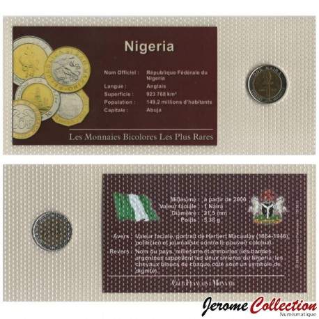 NIGERIA - PIECE de 1 Naira - Buste d'Herbert Macaulay - 2006 [Blister] – Km18 – JeromeCollection