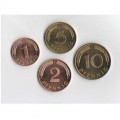 ALLEMAGNE DE L'OUEST / RFA - SET / LOT de 4 PIECES de 1 2 5 10 Pfennig - 1993 / 1995 – Km105 106 107 108 –