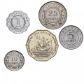 BELIZE - SET / LOT de 5 PIECES - 1 5 10 25 Cents 1 Dollar - 1974 / 2022 – Km33 34 35 36 99 – JeromeCollection