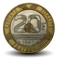 FRANCE - PIECE de 20 Francs - Mont Saint Michel (tranche cannelée) 1993 – Km1008 – JeromeCollection