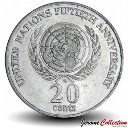 AUSTRALIE - PIECE de 20 Cents - 50e anniversaire de l'ONU - 1995 – Km295 – JeromeCollection