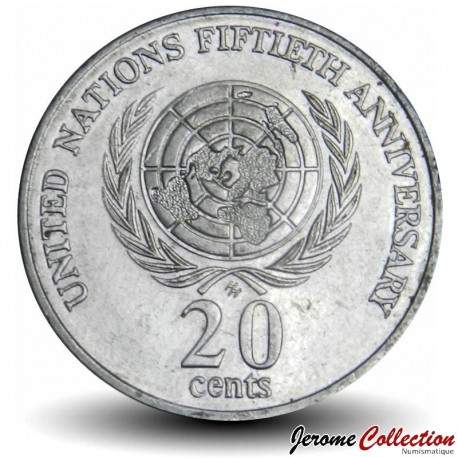 AUSTRALIE - PIECE de 20 Cents - 50e anniversaire de l'ONU - 1995 – Km295 – JeromeCollection