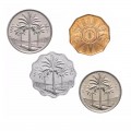 IRAK - SET / LOT de 4 PIECES de 1 5 10 25 50 FILS - 1959 / 1990 – Km119 125 127 128 – JeromeCollection